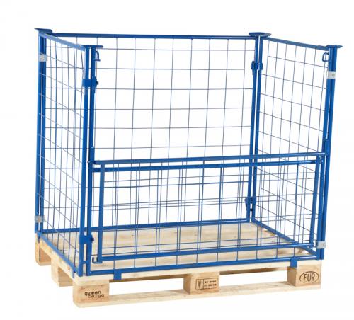 800H x 1200 x 800 mm - Påsætningsramme blå lakeret